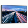 Black and white framed canvas depicting a vintage Connecticut landscape, ideal for bedroom wall decor.