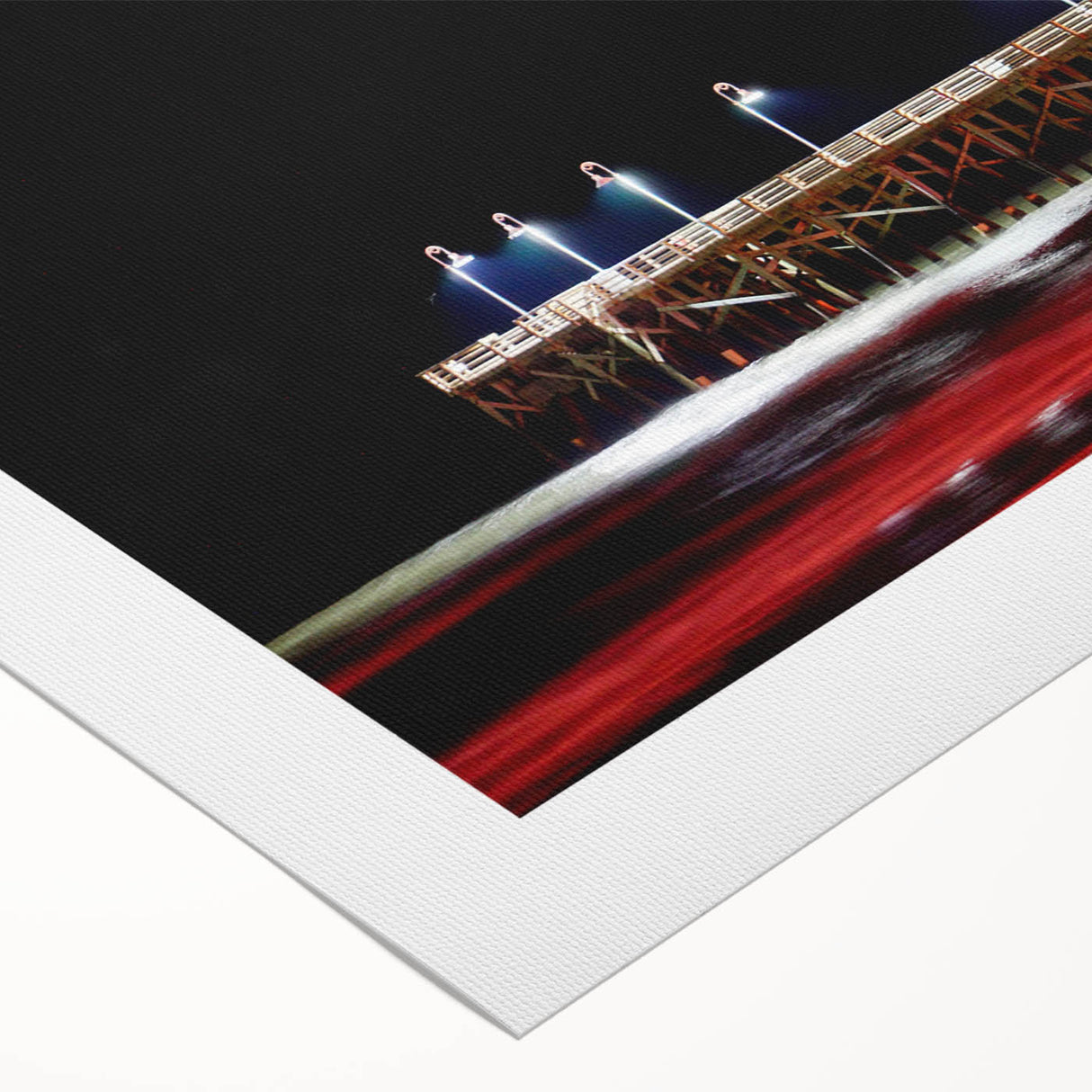 Art deco poster of Daytona with pastel shades on rolled canvas, suitable for dining room wall art.