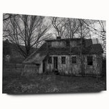 Large abstract wall art of Delaware scenery in muted blue and green tones on acrylic glass.