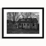 Abstract art print featuring vibrant, colorful textures of Delaware scenery on a large framed canvas.