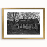 Extra large abstract art print of Delaware scenery in gold frame, featuring textured brush strokes and earthy tones.