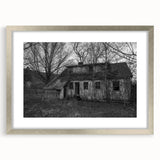 Textured art abstract print of Delaware scenery in muted earth tones, framed in silver, ideal for bedroom art.