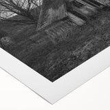 Art deco poster featuring Delaware scenery in muted earth tones on rolled canvas, suitable for dining room walls.