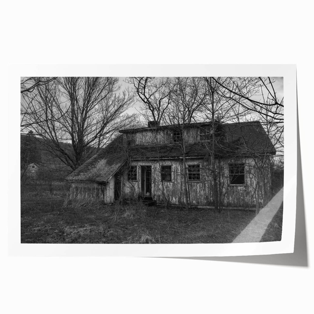 Delaware landscape rolled print featuring soft pastel shades, ideal for art wall dining room.