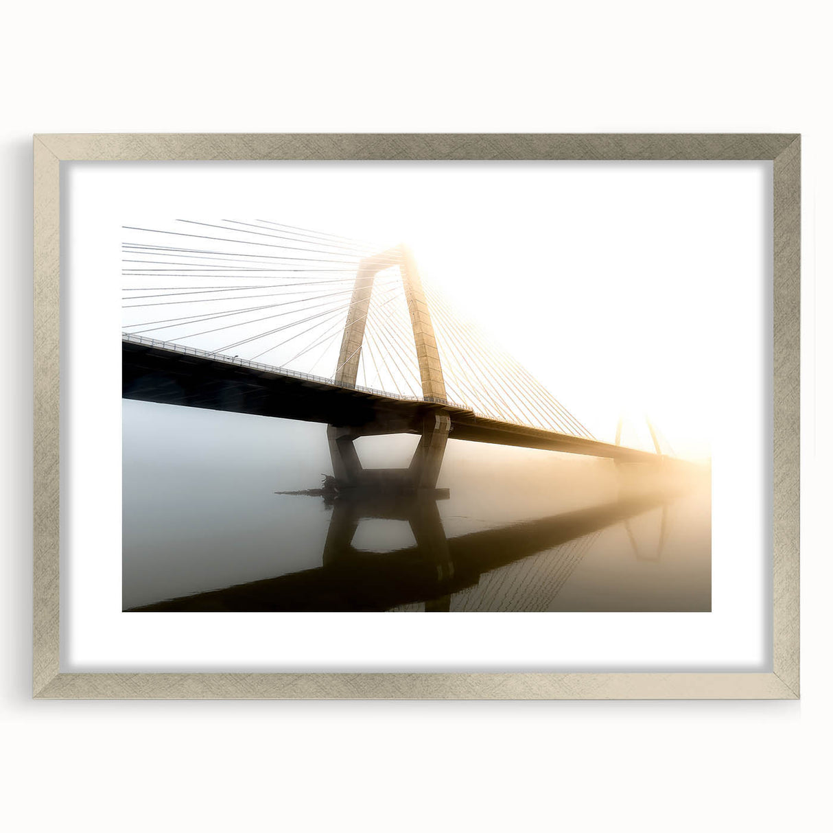Textured abstract art print of Kentucky scenery in muted earth tones on a framed canvas, ideal for bedroom decor.