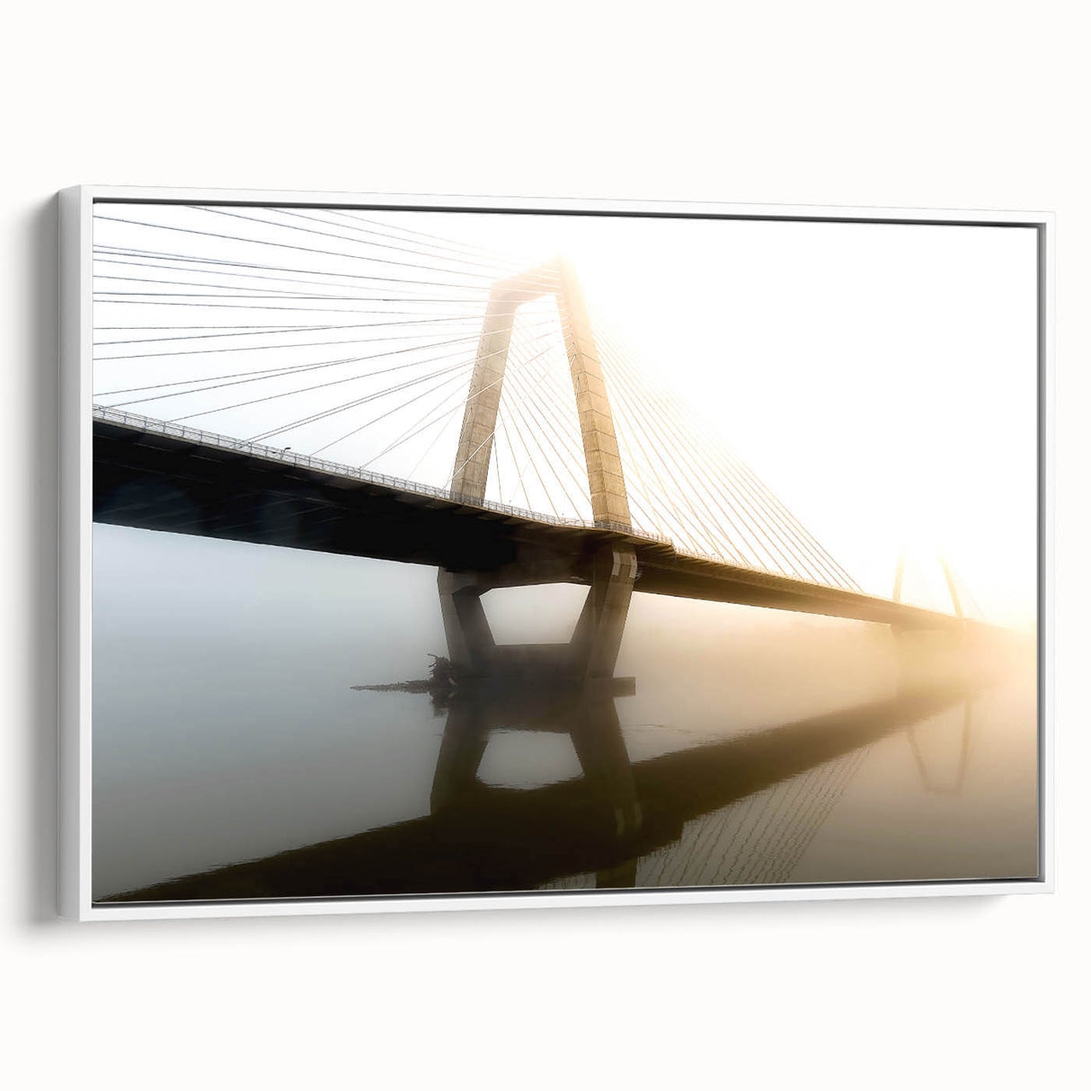 Vintage poster art of Kentucky scenery on extra large framed canvas, featuring colorful art on black background.
