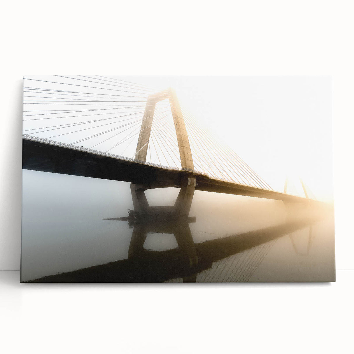 Black and white stretched canvas of Kentucky scenery, ideal for kitchen wall art or bedroom ambiance.