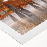 Art deco poster of Louisiana scenery in soft pastel shades on rolled canvas, suitable for dining room wall art.