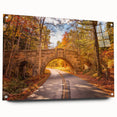 Acrylic glass print of Acadia in Maine, showing a serene landscape in muted earth tones.