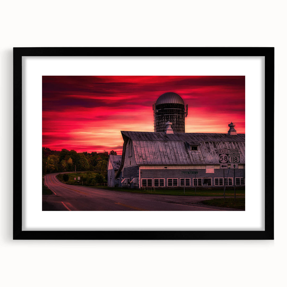 Abstract art print featuring vibrant, textured colors of a Vermont landscape on an extra-large canvas.