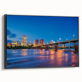 Black and white landscape art painting of Virginia scenery on a framed canvas, suitable for bedroom wall decor.