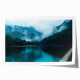 Extra large rolled print of Seattle skyline in muted grays, ideal for art wall dining room.