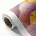 Art Deco poster of spring landscape with pastel colors on rolled canvas, ideal for nursery wall art.