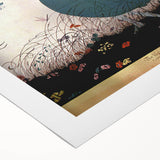 Whimsical Summer Vogue Cover Art - Butterfly & Flower Wall Print
