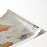 Abstract figurative rolled print showcasing vibrant colors and dynamic shapes, perfect for modern home decor. Packaged securely in a protective cardboard tube.
