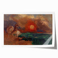 Saint George and the Dragon Wall Art - Dramatic Mythical Modern Decor