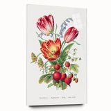 Classic Romantic Paintings - Strawberry and Tulip Art Print