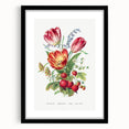 Classic Romantic Paintings - Strawberry and Tulip Art Print