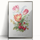 Classic Romantic Paintings - Strawberry and Tulip Art Print