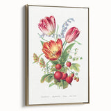 Classic Romantic Paintings - Strawberry and Tulip Art Print