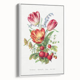 Classic Romantic Paintings - Strawberry and Tulip Art Print