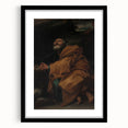 Baroque Prayer Scene: Historical Art Print with Dramatic Emotion