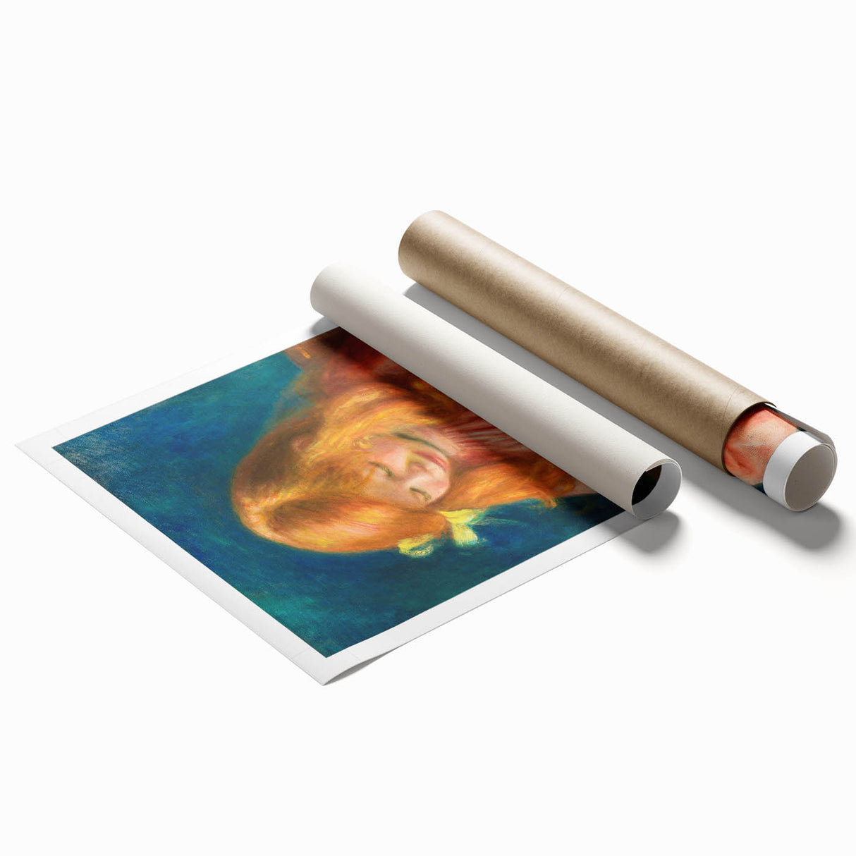 Impressionism Wall Art - Jean Renoir Sewing by Renoir Print for Home Decor