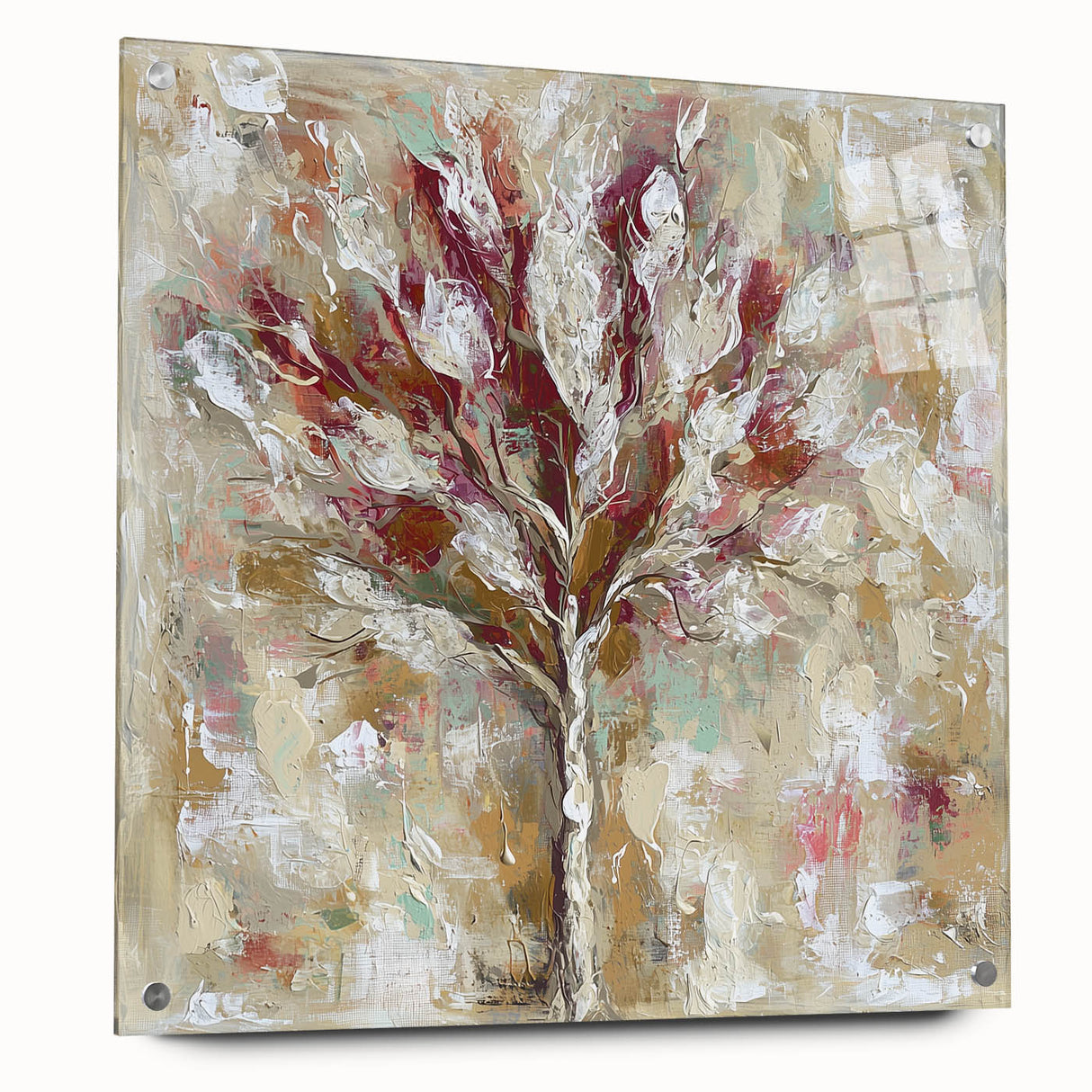Dining Room Wall Decor - Textured Tree Canvas Art