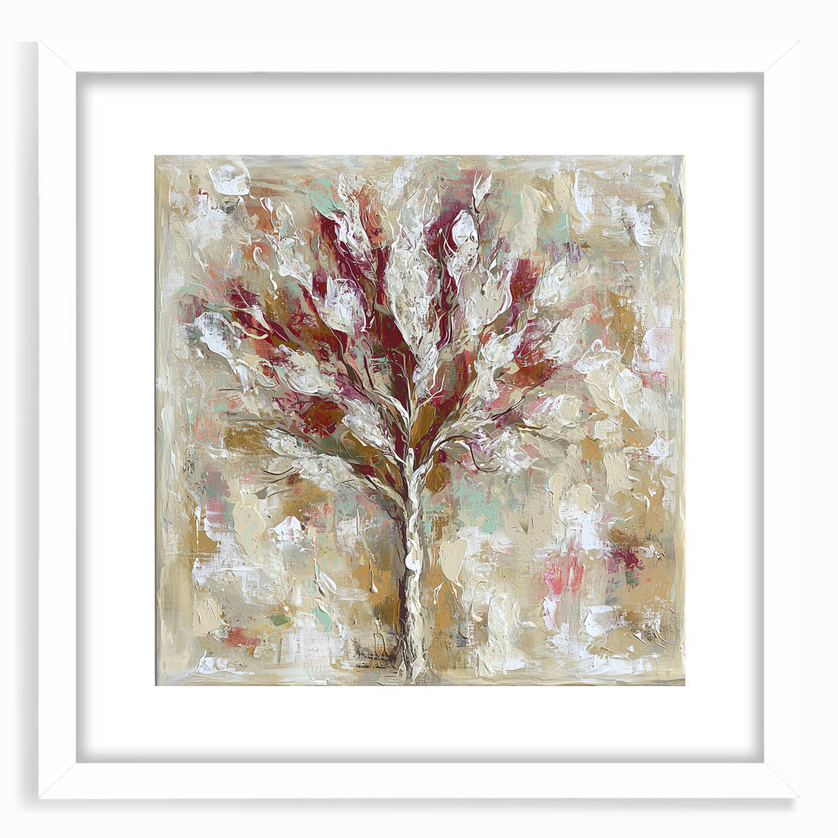 Dining Room Wall Decor - Textured Tree Canvas Art