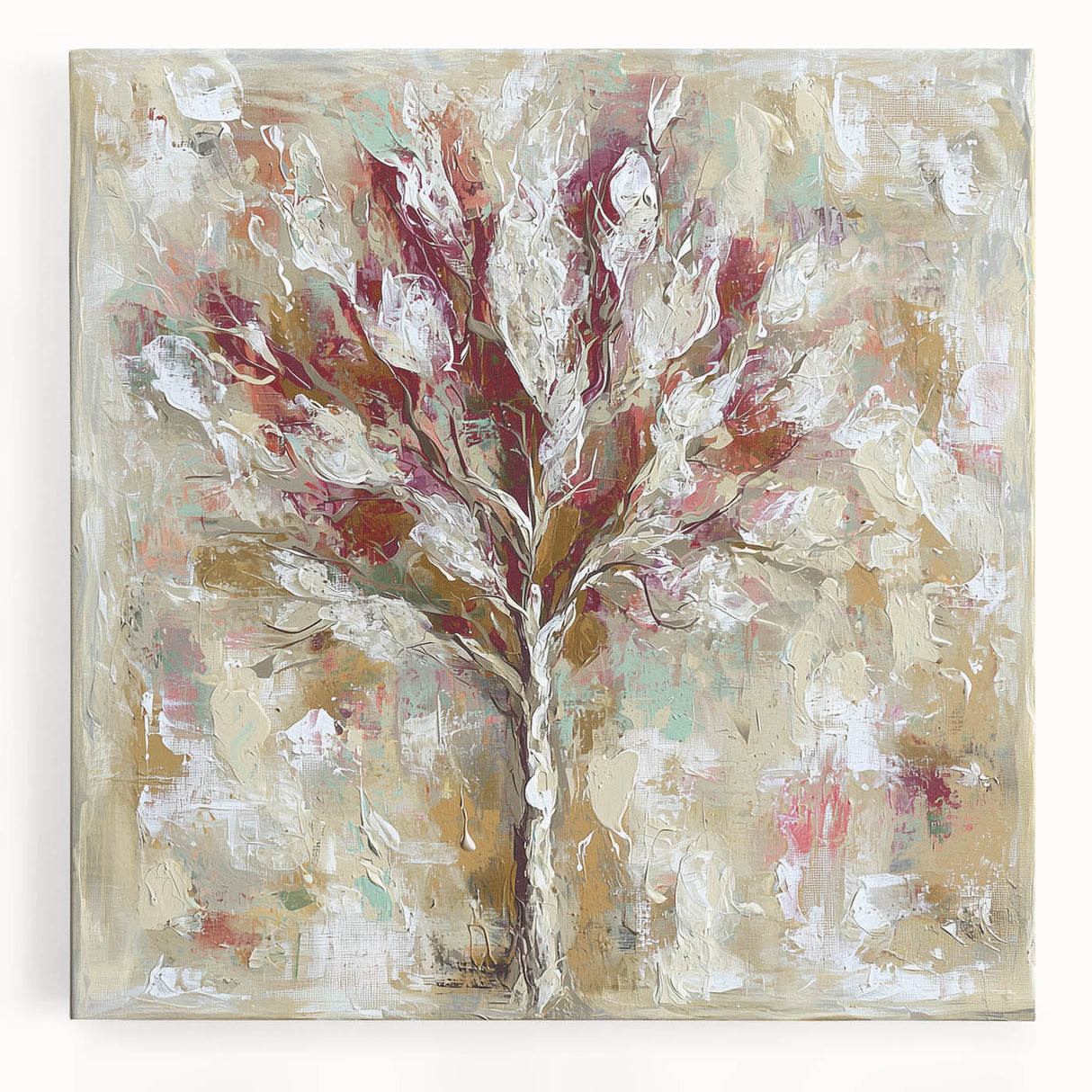 Dining Room Wall Decor - Textured Tree Canvas Art