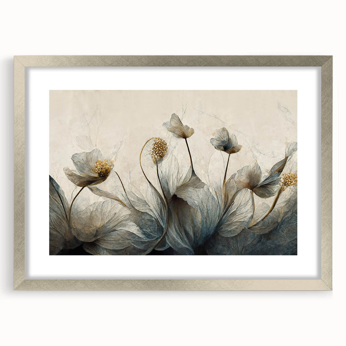 Ethereal Floral Abstract Wall Art – Modern Canvas & Framed Print