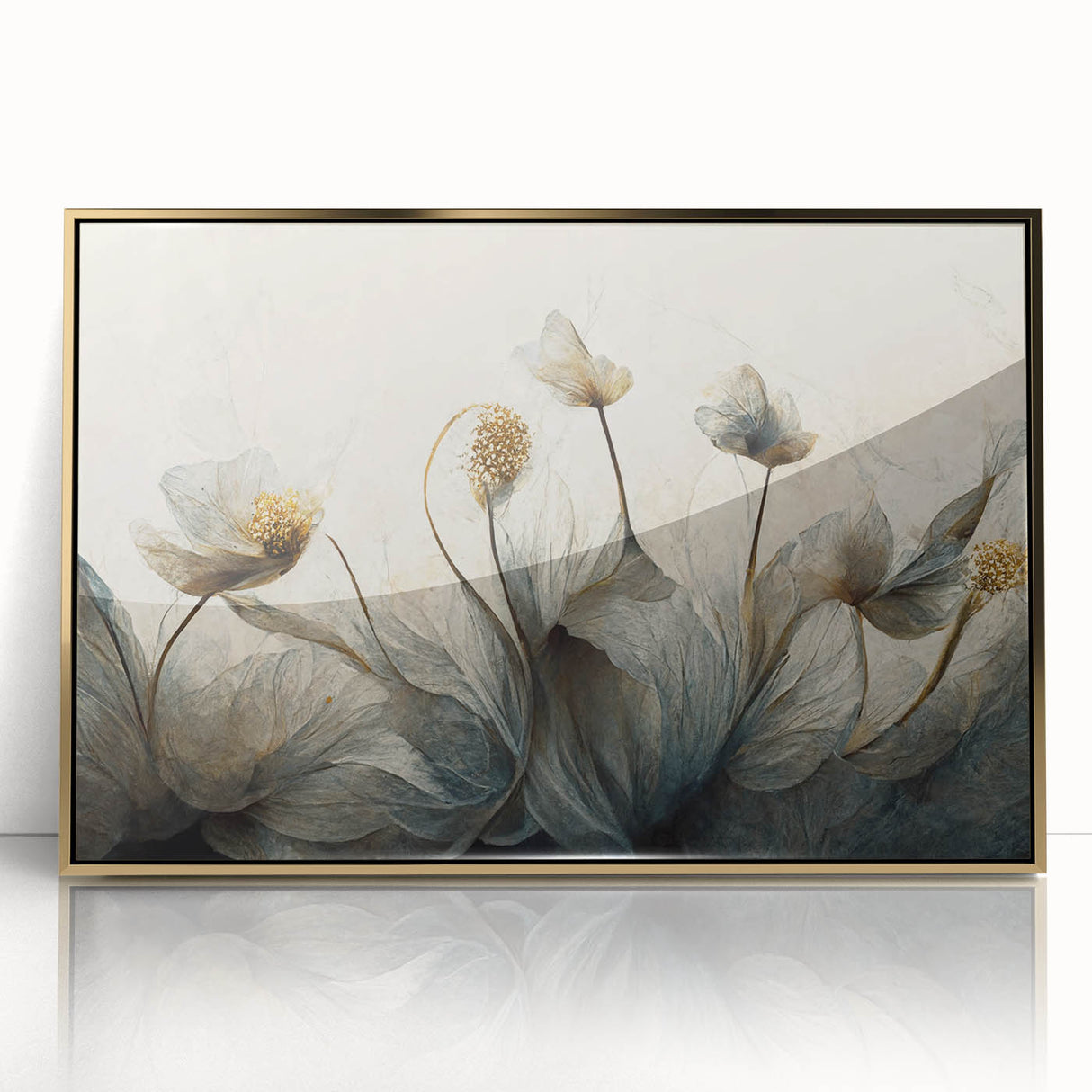 Ethereal Floral Abstract Wall Art – Modern Canvas & Framed Print