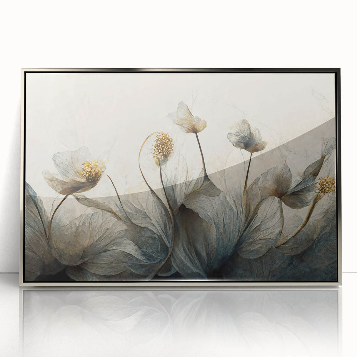 Ethereal Floral Abstract Wall Art – Modern Canvas & Framed Print