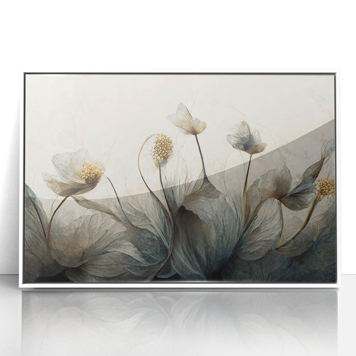 Ethereal Floral Abstract Wall Art – Modern Canvas & Framed Print