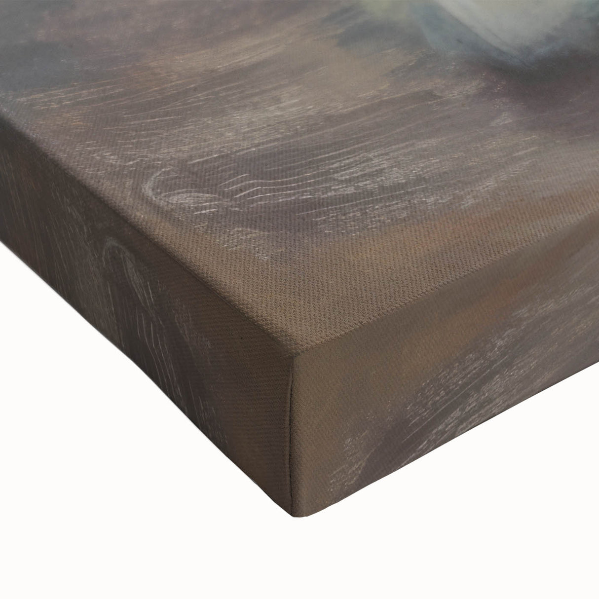 Abstract figurative stretched canvas artwork showcasing vibrant colors and intricate patterns, designed to enhance modern home decor with a unique artistic flair.