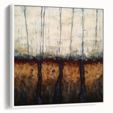 Rustic Abstract Tree Canvas Art - Modern Earthy Wall Décor