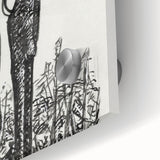 Expressionist Art - Rifle with Helmet in a Field by Leo Gestel