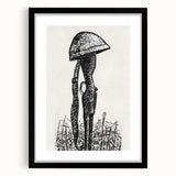 Expressionist Art - Rifle with Helmet in a Field by Leo Gestel