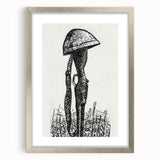 Expressionist Art - Rifle with Helmet in a Field by Leo Gestel