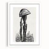 Expressionist Art - Rifle with Helmet in a Field by Leo Gestel