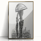 Expressionist Art - Rifle with Helmet in a Field by Leo Gestel