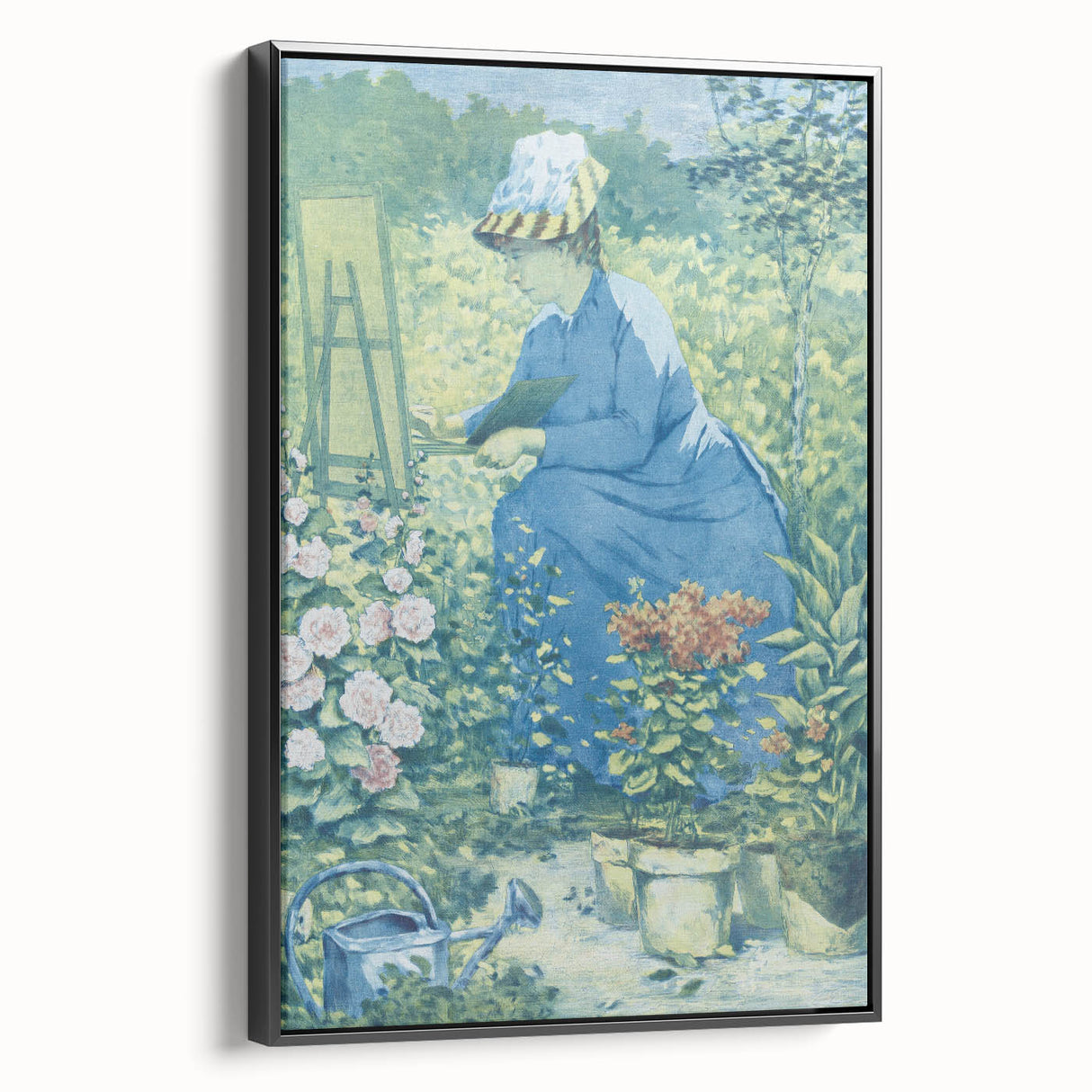 Impressionist Wall Art - Jeanne Gonzales Painting in the Garden Print