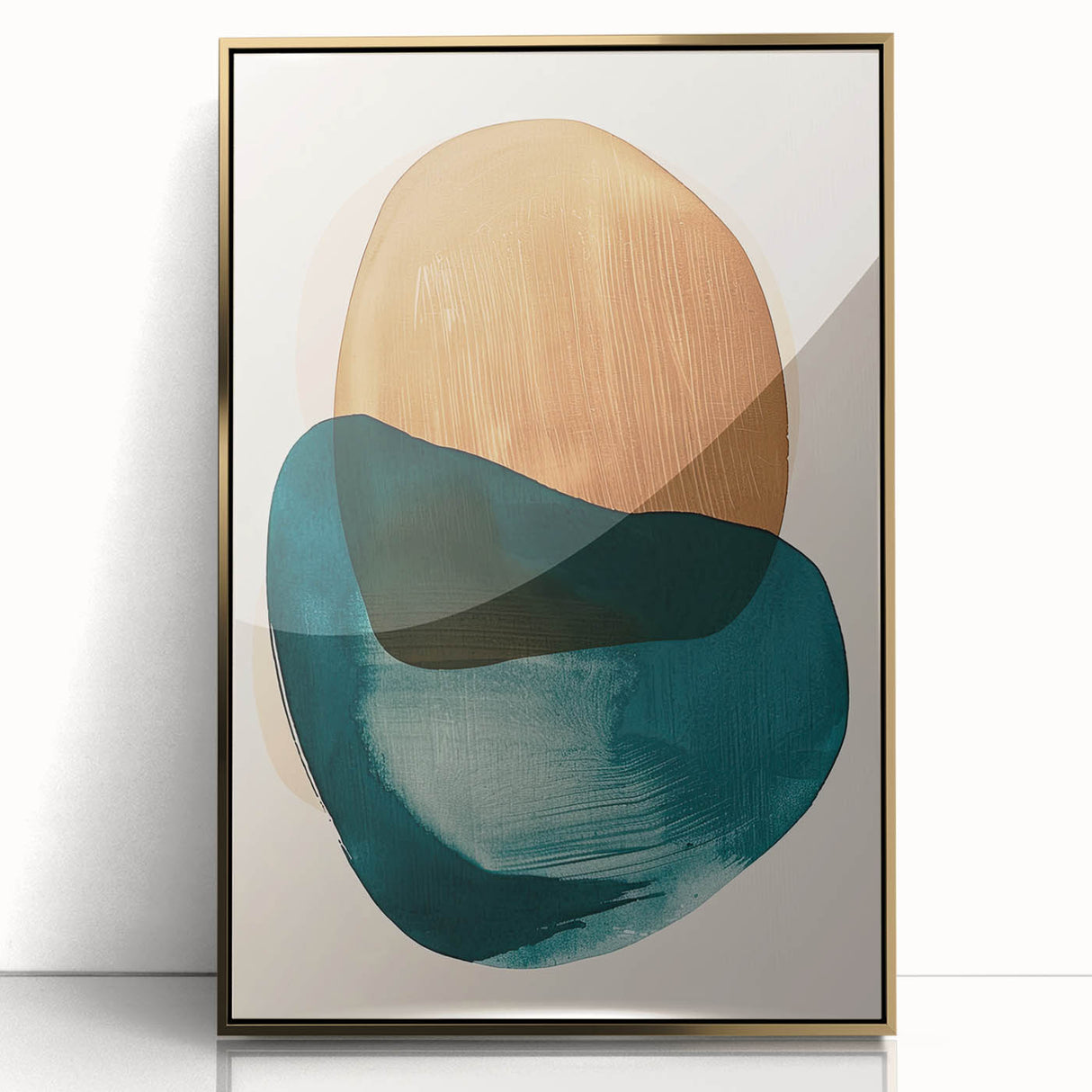Contemporary Dining Art Pieces - Abstract Geometric Canvas