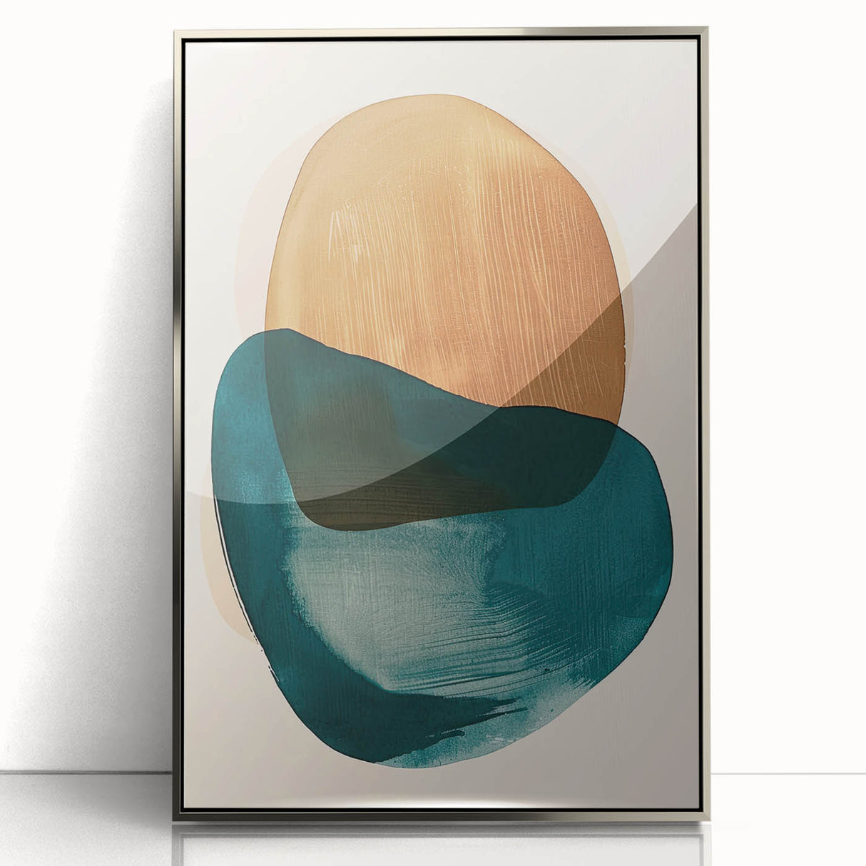 Contemporary Dining Art Pieces - Abstract Geometric Canvas
