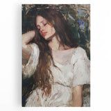 Abstract figurative stretched canvas artwork showcasing vibrant colors and dynamic shapes, ideal for modern home decor, enhancing interior aesthetics.
