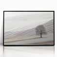 Framed acrylic artwork showcasing an abstract landscape with bold black and vibrant colors, ideal for modern home decor, enhancing living spaces with artistic flair.