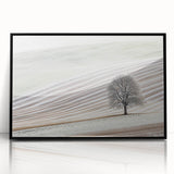 Framed acrylic artwork showcasing an abstract landscape with bold black and vibrant colors, ideal for modern home decor, enhancing living spaces with artistic flair.