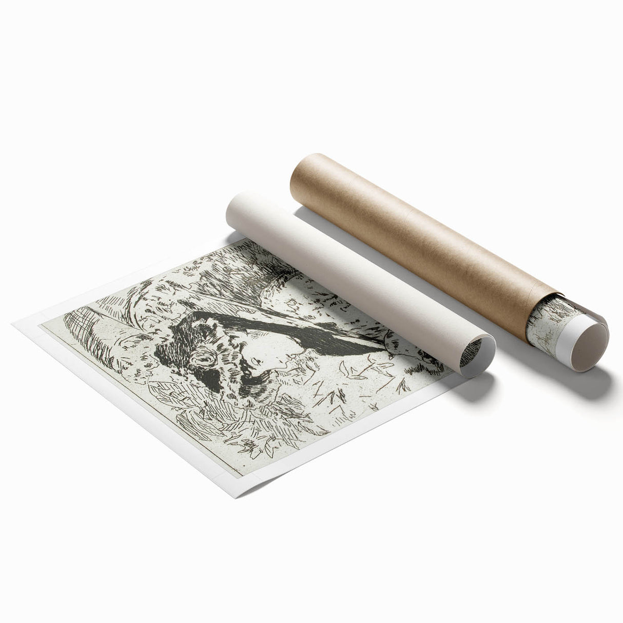 Impressionist Wall Art - Jeanne II by Édouard Manet Print in Black & White