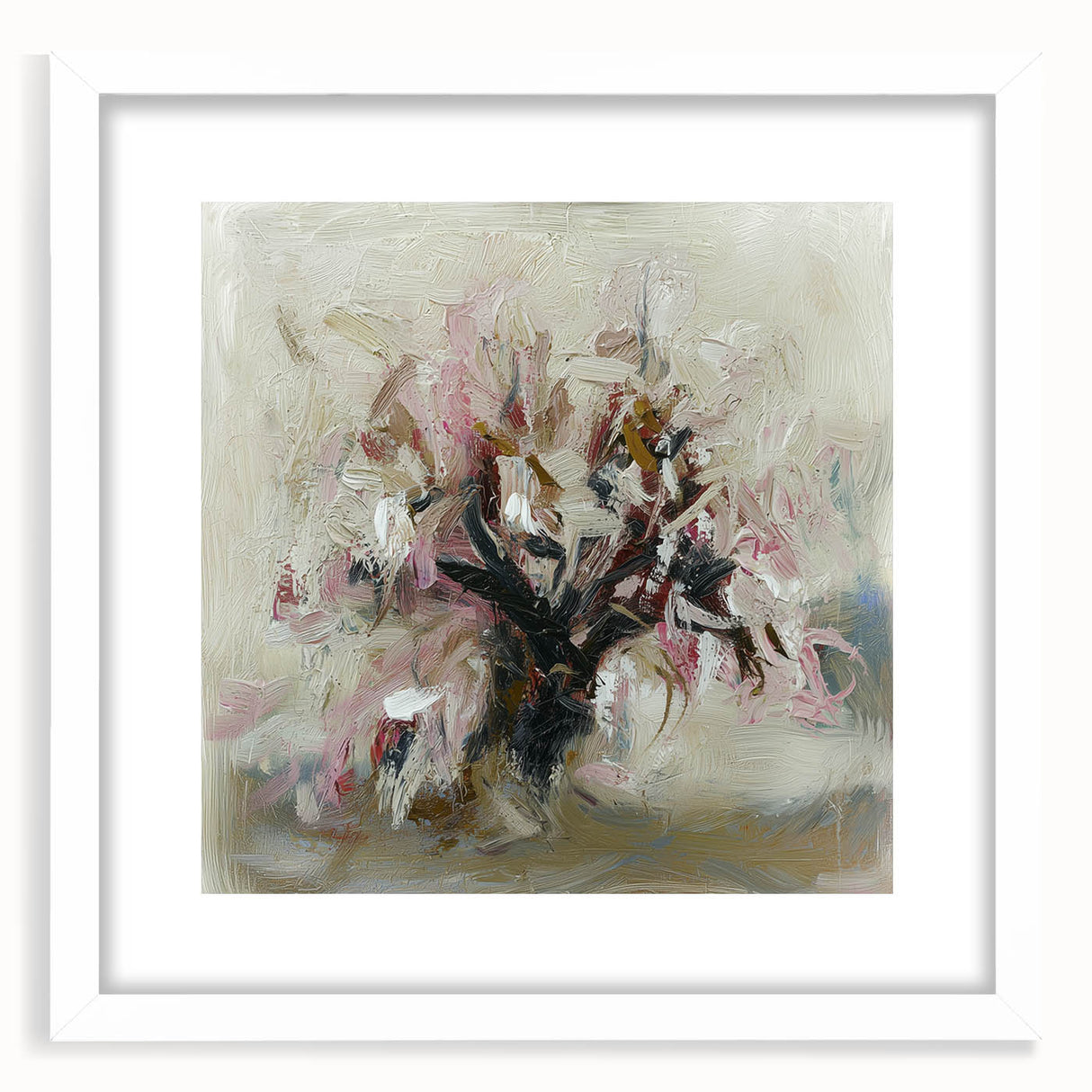 Canvas Art for Dining Area - Abstract Floral Wall Print