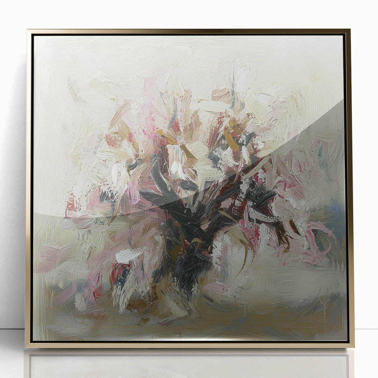 Canvas Art for Dining Area - Abstract Floral Wall Print